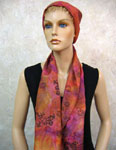 Long Silk Scarves featuring Inland Aboriginal designs