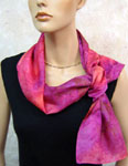 Long Silk Scarves featuring Inland Aboriginal designs