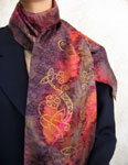 Long Silk Scarves featuring Celtic art designs