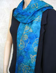 Long Silk Scarves featuring Dolphin designs