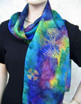 Long Silk Scarves featuring Dolphin designs