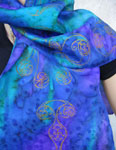 Long Silk Scarves featuring Celtic art designs