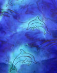Long Silk Scarves featuring Dolphin designs