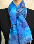 Long Silk Scarves featuring Dolphin designs