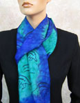 Long Silk Scarves featuring Dolphin designs