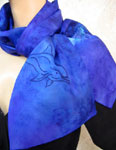 Long Silk Scarves featuring Dolphin designs