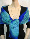 Long Silk Scarves featuring Dolphin designs