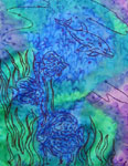 Long Silk Scarves featuring Dolphin designs