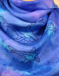 Square Silk Scarves featuring Dolphin designs
