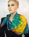 Pure Silk flowering gum square scarves