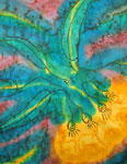 Pure Silk flowering gum square scarves