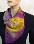 Pure Silk flowering gum square scarves