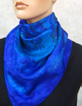 Pure Silk flowering gum square scarves