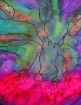 Pure Silk flowering gum square scarves