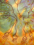 Pure Silk flowering gum square scarves