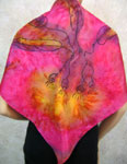 Pure Silk flowering gum square scarves