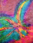 Pure Silk flowering gum square scarves