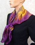 Pure Silk flowering gum square scarves