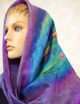 Pure Silk flowering gum square scarves