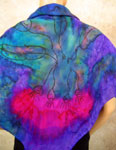 Pure Silk flowering gum square scarves