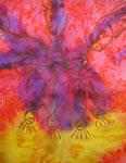 Pure Silk flowering gum square scarves