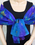 Long Silk Scarves featuring Harp designs