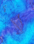 Long Silk Scarves featuring Harp designs