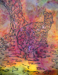 Long Silk Scarves featuring Kangaroo designs