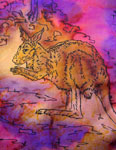 Long Silk Scarves featuring Kangaroo designs