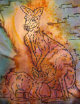 Long Silk Scarves featuring Kangaroo designs