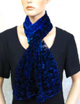 Devore Velvet painted Scarves