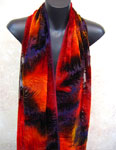 Devore Velvet painted Scarves