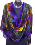 Devore Velvet painted Shawls