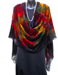 Devore Velvet painted Shawls