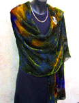 Devore Velvet painted Shawls