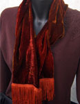 Deep pile velvet fringed shawls