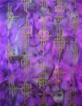 Long Silk Scarves featuring warp and weft designs