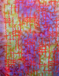 Long Silk Scarves featuring warp and weft designs