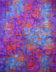 Long Silk Scarves featuring warp and weft designs