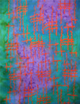 Long Silk Scarves featuring warp and weft designs