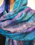 Silk Shawls featuring warp and weft designs