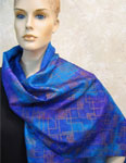 Silk Shawls featuring warp and weft designs