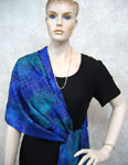Silk Shawls featuring warp and weft designs
