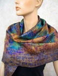Silk Shawls featuring warp and weft designs