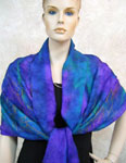 Silk Shawls featuring warp and weft designs