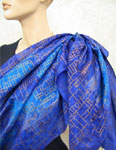 Silk Shawls featuring warp and weft designs