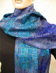 Silk Shawls featuring warp and weft designs