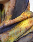 Silk Shawls featuring warp and weft designs