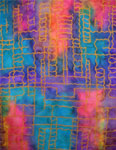 Silk Shawls featuring warp and weft designs