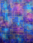 Square Silk Scarves featuring warp and weft designs